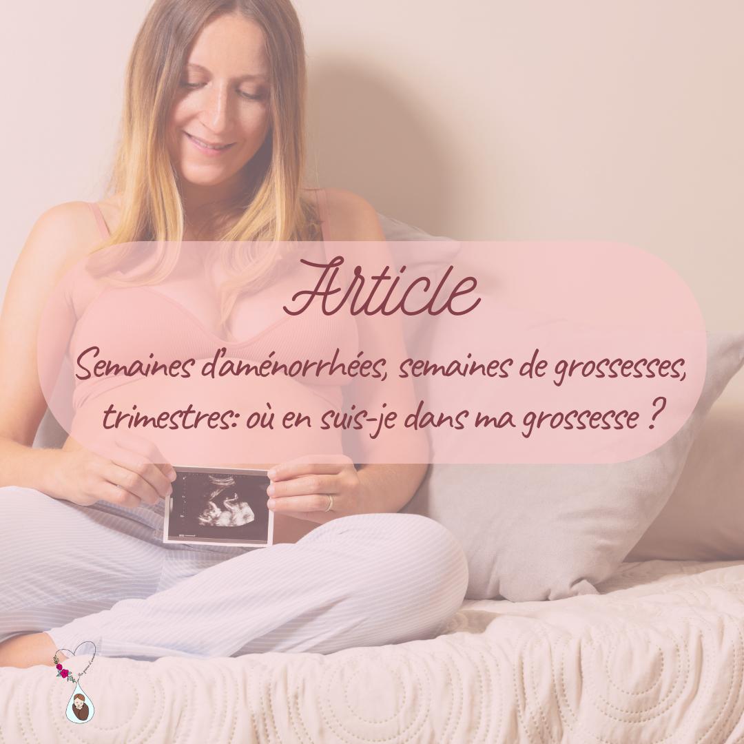 Semaines d&rsquo;aménorrhées, semaines de grossesses, trimestres: où en suis-je dans ma grossesse ?